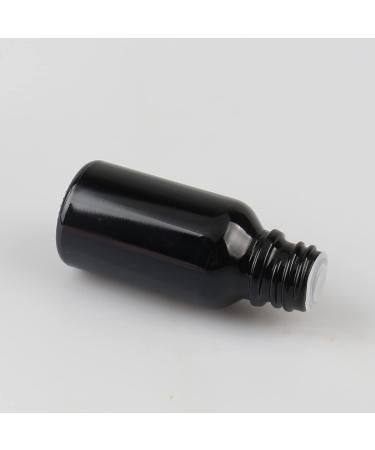 Tianzd 6-Pack 15ml Gloss Black Glass Bottles - Sealed Stopper & Gold Cap for Fragrance Oil & Aromatherapy - Ideal for Travel & Massage - Buy Online on SooperMarket.com