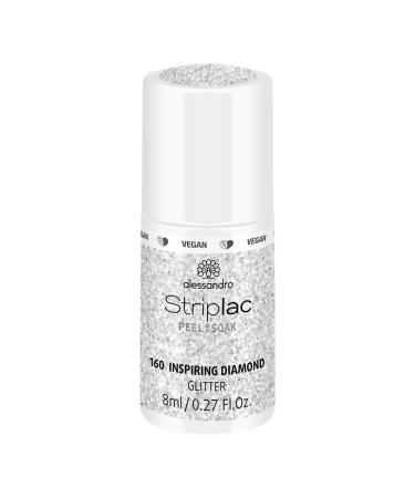 Alessandro Striplac UV nail polish Inspiring Diamond-gentle and long-lasting-easy distance thanks to peel-off technology-vegan and animal test-free-8 ml (packaging can vary)