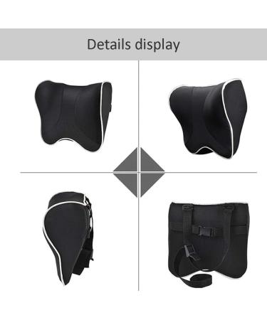 ZATOOTO Car Neck Pillow - Memory Foam Headrest Support for Adults and Kids (Black) - Buy Online on SooperMarket.com