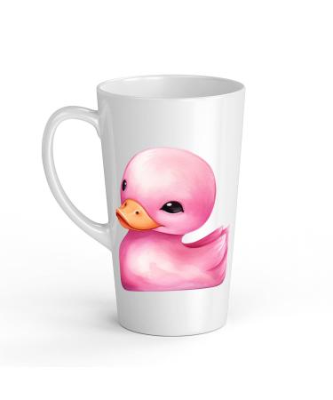 White Ceramic Kids Canard Mug - Large 483 ml Perfect for Hot Chocolate or Milk Fun and Easy to Use