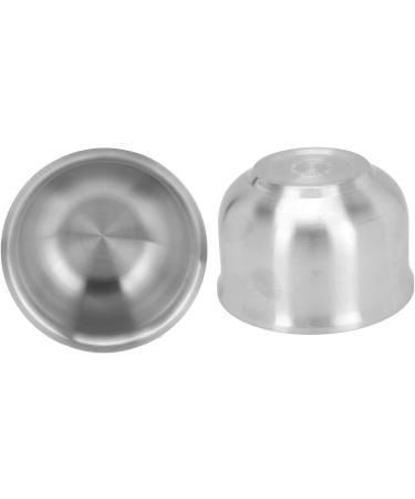 GFRGFH Men's Stainless Steel Shaving Soap Bowl | Professional Portable Barber Mug for Home & Shop Use - Buy Online on SooperMarket.com