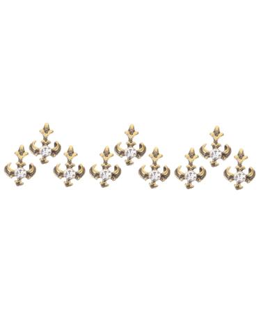 PACKOVE 9 Pcs Retro Vintage Decor Retro Decor Teeth Grills European and American Metal Cross