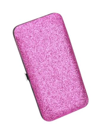 Tweezers Storage Cases Rectangle Eyelash Curler Protective Box Eyelash Tweezers Scissors Organizing Bags for Home Supplies Purple