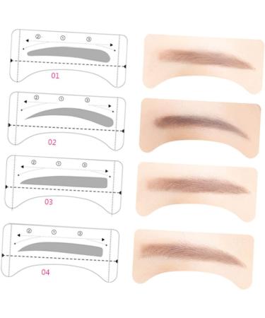 Beavorty 24 Pcs 48 Easy Eyebrow Stencil Eyebrow Shaping Stencils Eyebrow Makeup Tools Card - Buy Online on SooperMarket.com