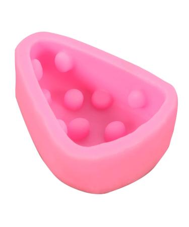 MAGICLULU Soap Mold Triangle Mold Sushi Mold Maker Capacillos para Cupcake Silicone Baking Molds Silicone Cheese Mold Cookie Mold Silicone Candy Mold Cakes Chocolate France 3D Pink