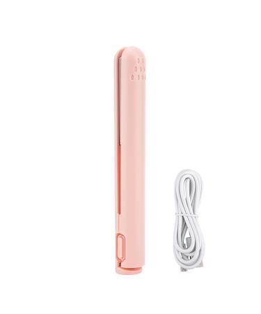 2 in 1 Hair Straightener Ceramic Straightener 3D Floating Plate Hair Flat Iron Easy to Operate Smart Keep Warm Function Lasting Finish for Straightening Hair () Pink