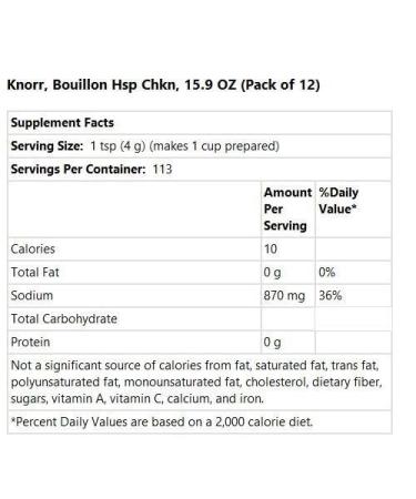 Knorr Chicken Flavor Bouillon (15.9 oz) - Authentic and Savory Seasoning - Buy Online on SooperMarket.com