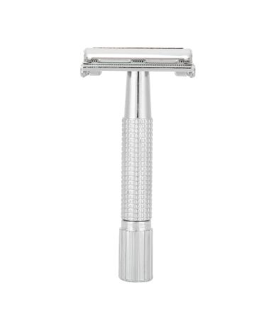 Razor hand razor double edge silver for beard with case beard tool men