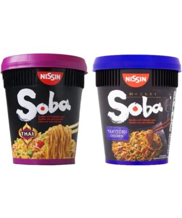 Nissin Soba Classic Pot Noodles Cup Case of 30 | Self Customised Flavours From Wide Range Tastes  - Buy Online on SooperMarket.com