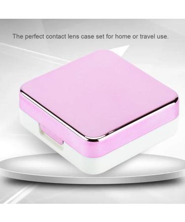 Akozone Contact Lens Container Set - Cute Pink Travel Storage Box with Mirror | Eye Care & Reflective Coverage for International Shipping - Buy Online on SooperMarket.com