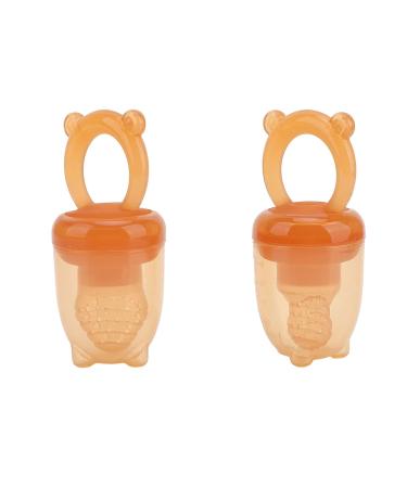 Shop Baby Fruit Feeder Pacifiers - Soft Silicone Teething Relief | 2PCS Educational Safe for Home Use - Buy Online on SooperMarket.com