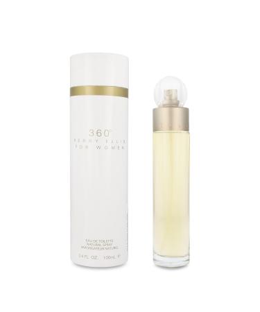 Perry Ellis 360 Eau De Toilette Spray 3.4 Oz/ 100 Ml for Women By 3.4 Fl Oz white