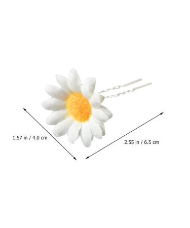 FRCOLOR Daisy Hair Clips 12Pcs - Bridal Floral Bobby Pins for Wedding Beach Party - Buy Online on SooperMarket.com