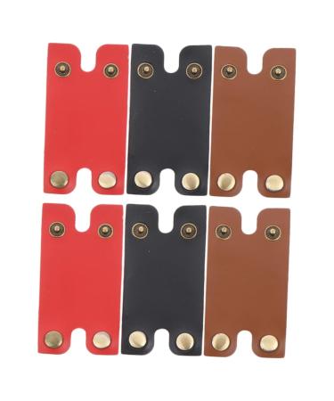 Angoily 6 Stk Razor Fall Razor parts Lederholster Lederholster Storage case for razor safety cases for the household old -fashioned shaving head knife head condom man