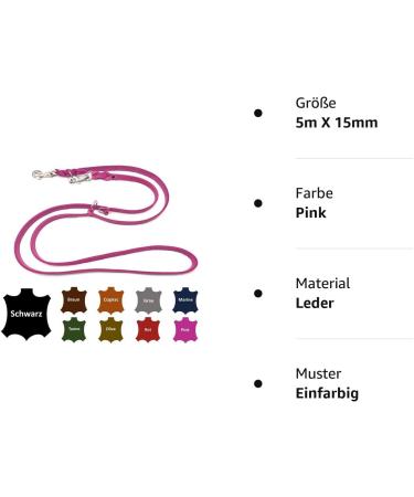 Adjustable Dog Liner for Small & Large Dogs - 5m Pink | Double Linen | International Shipping - Buy Online on SooperMarket.com