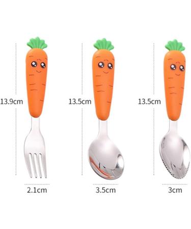 3PC Baby Cutlery Set - Witbicg Baby Learning Spoon for Children | International Shipping Available - Buy Online on SooperMarket.com