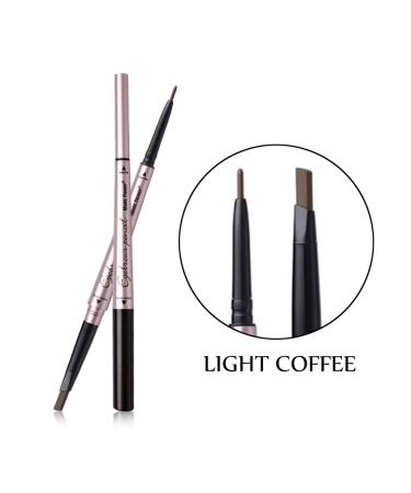 Vtrem Double-Headed Eyebrow Pencil - Waterproof Smudge-Proof Long-Lasting Fine Carving Eyebrow Pen (2# Light Coffee) - Perfect for Natural Eyebrows | International Shipping - Buy Online on SooperMarket.com