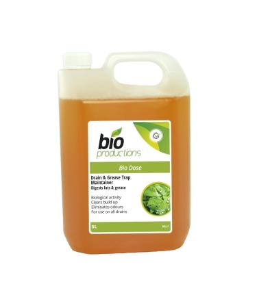 Drain & Grease Trap Maintainer Bacteria Enzymes 5 Ltr - Bio Productions BIO DOSE