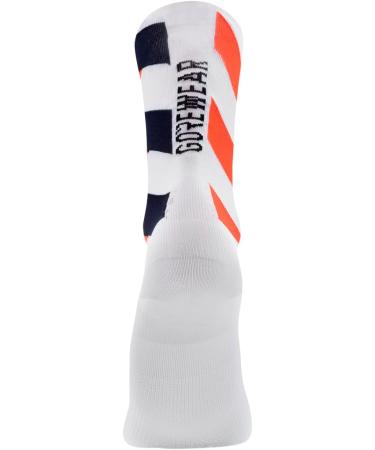 GORE WEAR Unisex Essential Signal Socks (1 Pack) - Size 44-46 - White/Fireball - International Shipping Available - Buy Online on SooperMarket.com
