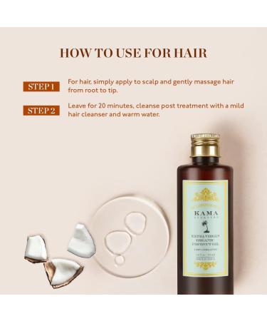 Kama Ayurveda Extra Virgin Organic Coconut Oil 200ml - Buy Online on SooperMarket.com