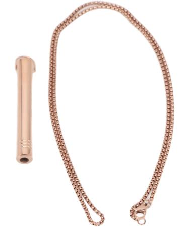 Stress Relief Mindful Necklace Increase Lung Volume Reduce Anxiety Mindful Breathing Necklace Skin Friendly for Men for Daily Wear (Rose Gold) - Buy Online on SooperMarket.com