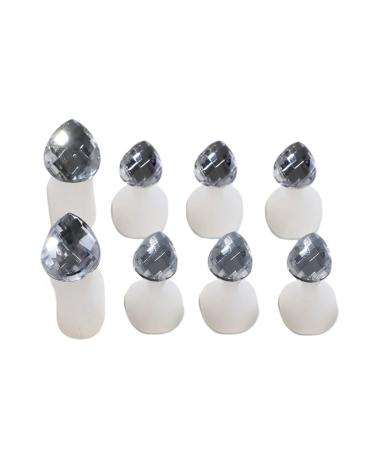 ME BY M 8pcs Diamond Silicone Toe Separators for Pedicures Nail Polish Foot Toe Spacers Nail Art