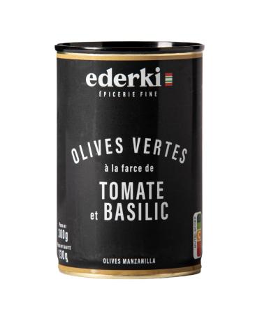 Green Olives with Tomato and Basil 300g Ederki