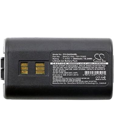 Replacement Battery for Datalogic 944501088 | 2600mAh 7.4V Compatible Parts: 700175303 944551004 944551005 | International Shipping Available - Buy Online on SooperMarket.com