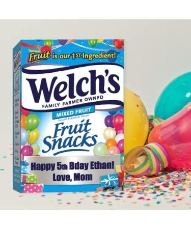 Custom Welch's Fruit Snacks Box - Gluten Free Mixed Fruit 0.9 oz Individual Bags (40 Pack) - Buy Online on SooperMarket.com