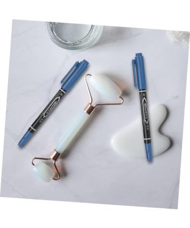Hemoton 6pcs Eyebrow Marker Pen Eyebrow Pen Surgery Marker Pen Pen Cosmetic Portable 13.9x1.8cm Blue - Buy Online on SooperMarket.com