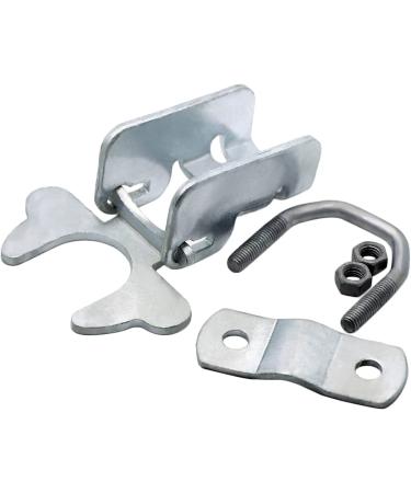 1-3/8 x 1-3/8 Galvanized Steel Kennel Gate Latch for Chain Link Fence - Dog Kennel Hardware - Buy Online on SooperMarket.com