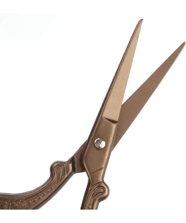 Vintage Crane Scissors Stainless Eyebrow Trim Scissors Beauty Scissors Steel Embroidery Beauty Makeup Scissors for Eyebrows Trim Mustache Beard Trimming Kit Personal Care Removal - Buy Online on SooperMarket.com