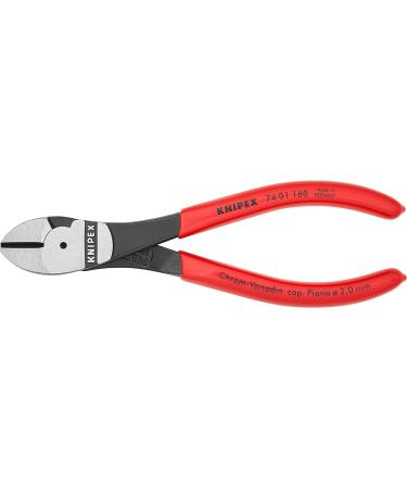 Knipex High Leverage Diagonal Cutter black atramentized plastic coated 160 mm (self-service card/blister) 74 01 160 SB Grips Plastic Coated Red 160 mm atramentized on self-service card - Buy Online on SooperMarket.com