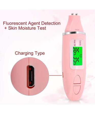 skin detector Skin Moisture Tester Portable Digital LCD Display Precision Skin Sensor Tester Face Moisture Water Oil Analyzer for Home Travel Beauty Salon Detect the Fluorescent - Buy Online on SooperMarket.com