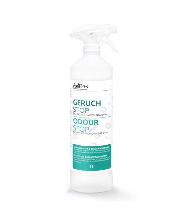Aniforte odor stop 1 l - ready -to -use environment for household car & animal environment odor remover spray against cat urine dogurine vomit feces & animal smells