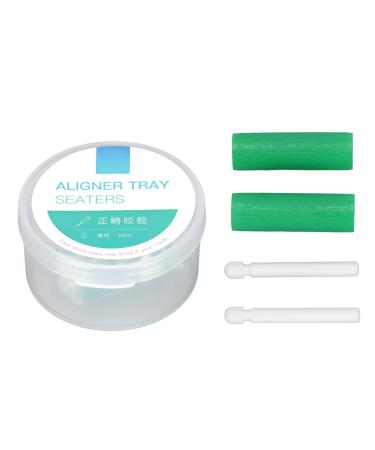 2 pieces of orthodontic chewing items with mint taste orthodontic Aligner chewing items rubber-aligner chewing items with 2 handles for dental care