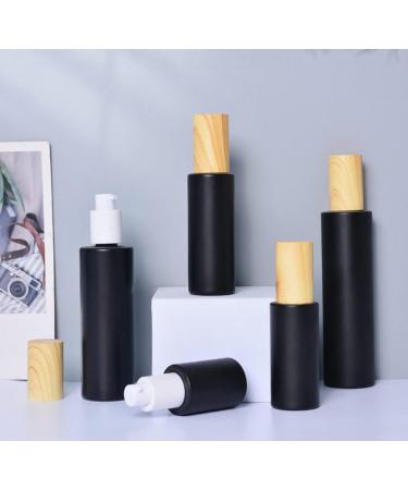 Sybl 2-Piece 50ml Glass Travel Bottles | Litter-Proof Cosmetic Containers | Matt Black Lotion & Essential Oil Dispensers - Buy Online on SooperMarket.com