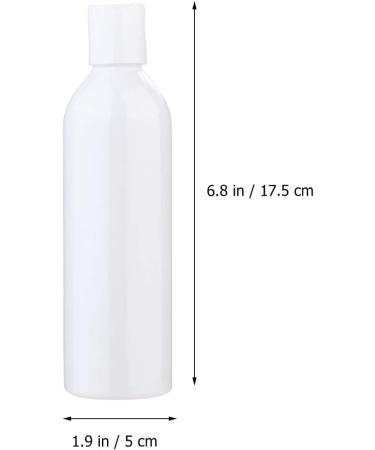 Minkissy 6pcs Portable Dispensing Empty Bottles Clear Water Bottle Refillable Shampoo and Conditioner Cosmetic Containers Shampoo Bottles Empty Shower Gel Bottle White Travel Lotion Filling - Buy Online on SooperMarket.com