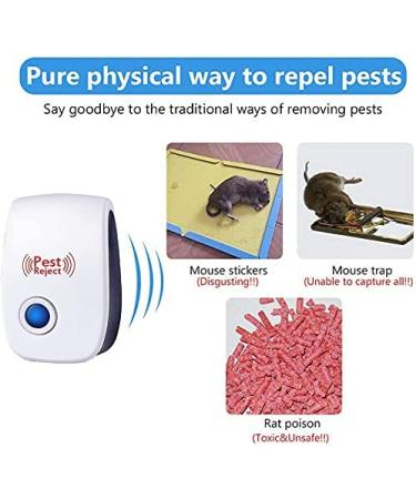 MAIKAILUN 6 Pack Ultrasonic Pest Repeller - Pest Control Plug-in for Mouse, Mice, Rodents, Bugs, and Mosquitoes in Indoor Warehouses - Buy Online on SooperMarket.com