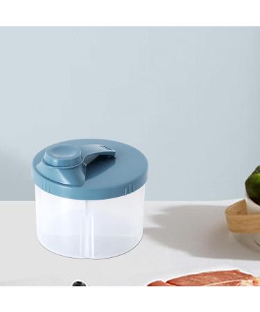 Rotating Milk Powder Dispenser - Portable Formula Storage Box for Newborns - 4 Compartments Snack Container - Blue - Buy Online on SooperMarket.com