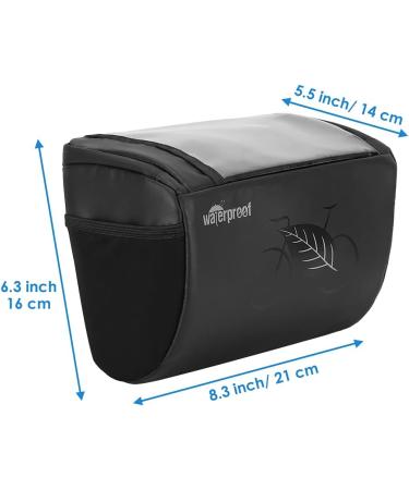 WOTOW 3L Bike Handlebar Bag with Phone Holder - Waterproof Front Basket Pack for Outdoor Cycling - Buy Online on SooperMarket.com