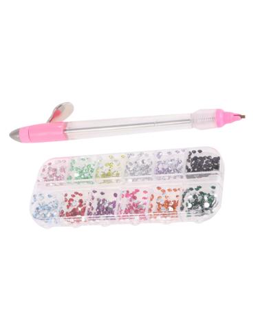 minkissy 1 Set Nail Art Studs Nail Tools Nail Gems and Rhinestones Nail Dotting Pen Nail Art Tools Nail Rhinestones Nail Sequins Crystal Ab Rhinestones Nail Art Pen 3d Drawing Tool Manual Pink 16x1cm