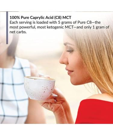 BioTrust Keto Elevate Pure C8 MCT Oil Powder - French Vanilla | Ketogenic Diet Supplement for Clean Energy, Mental Focus, and Clarity (20 Servings) - Buy Online on SooperMarket.com