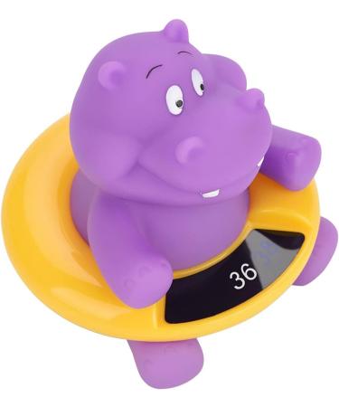 Water Temperature Compact Floatable Infant Bath Thermometer LED Display Baby Time Thermometer Bath Tub for Baby(Purple hippopotamus) - Buy Online on SooperMarket.com