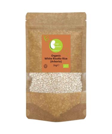 Organic White Risotto Rice (Arborio) - Certified Organic - by Busy Beans Organic (1kg)