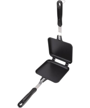 Double Handle Frying Pan Waffle Maker 37 16 4 Non Stick Frying Pan Double Sided Aluminium Alloy with Anti Scalding Handles Pancake Cooking Pot for Kitchen Breakfast - Buy Online on SooperMarket.com