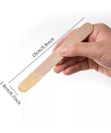 Buy Wooden Mouth Spatula & Waxing Sticks for Hair Removal | Eco-Friendly Wooden Spatula for Smooth Skin - Buy Online on SooperMarket.com