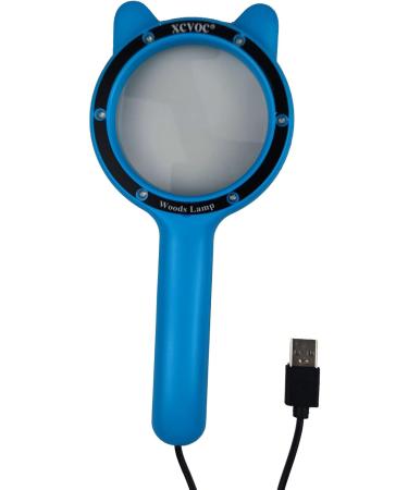 Woods Lamp Skin Analyzer Professional Wood's Lamp Vitiligo Ringworm Detection Light Wood Lamp with with Magnifying Wood S Lamp for Skin Testing - Buy Online on SooperMarket.com