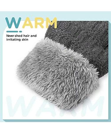 Baby Toddler Furry Winter Gloves Cold Weather Warm Knit Magic Mittens On String Kids Insulated Snow Warm Gloves with Fleece Lining for Baby Girls Boys 0-3 Years Gift B-Khaki - Buy Online on SooperMarket.com