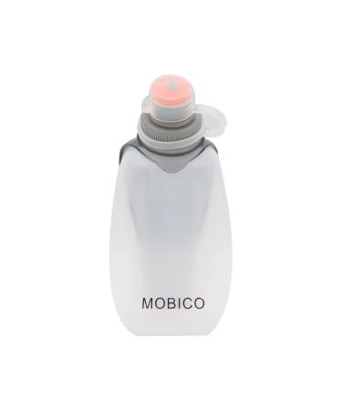 Mobico drinking bottle for jogging running punch for outdoor sports jogging hiking fitness water bottle with a clip for hanging 250ml Bottle (clear)